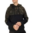 thumbnail image 1 of MAWCLOS Mens Pullover Camouflage Sweatshirt Drawstring Hoodies Fleece Fall Long Sleeve Hooded Tops Black L, 1 of 7