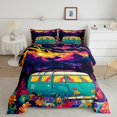 thumbnail image 1 of Erosebridal Camping Car Bedding King Comforter Set, Rustic Flower Down Comforter, Rustic Farmhouse Decor, Reversible, 1 of 8