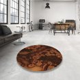 thumbnail image 4 of Ahgly Tapis Rectangulaire Lavable en Machine Intérieur Transitionnel Acajou Brun, 2 Pieds x 4 Pieds, 4 of 7