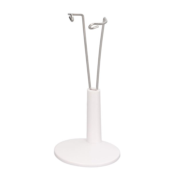 Support de Poupée, 1/6 Poupée Facile à Utiliser Espace de Rangement Blanc Économie de Poupée en Acier Inoxydable pour Enfant pour la Maison