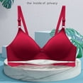 thumbnail image 3 of Womens Sports Bra Convertible Bra Feature V-Neck Wire-Free Bra Style W-220 Red XXL, 3 of 5