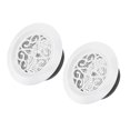 thumbnail image 1 of Unique Bargains 6 Inch Adjustable Pattern Screen Grille Cover Louver Round Air Vent 2 Pack, 1 of 5