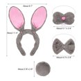 thumbnail image 2 of Girls Bunny Rabbit Costume with Accessories Animal Ears Princess Dress Halloween Outfits, 2 of 7