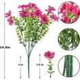 thumbnail image 3 of Pompotops 7-pronged Violet Simulation Flower Bouquet Decoration And Flower Arrangement Clearance, 3 of 7