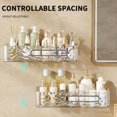 thumbnail image 2 of TopLLC Wall Hooks, Hooks for Hanging Glacier Patterned Bathroom Storage Rack Household Wall Mounted Bathroom Storage Rack Non Perforated Bathroom Wall Mounted Toilet Rack Storage rack, 2 of 9