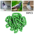 thumbnail image 2 of 50x 2023 Pigeon Leg Rings Bird Foot Bands for Bantam Finch Canary Grass Green, 2 of 9