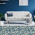 thumbnail image 4 of Capri Sasha Cream & Blue 4' 3" x 7' 3" Area Rug, 4 of 6