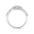 thumbnail image 3 of 3/4ct 3-Stone Diamond Infinity Engagement Ring 10K White Gold, 3 of 4