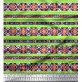 thumbnail image 1 of Soimoi Poly Georgette Fabric Ikat Southwestern Decor Fabric Printed Yard 42 Inch Wide, 1 of 3