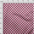 thumbnail image 3 of oneOone Polyester Spandex Magenta Fabric Gingham Check Dress Material Fabric Print Fabric By The Yard 56 Inch Wide, 3 of 4