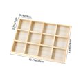 thumbnail image 3 of Todaioua Wooden Sorting Tray Storage Divider Box Grid Display Organizer Showcase Tabletop Drawer for Home Craft Office Kitchen Organization Jewelry Makeup Utility Knife Display Holder, 3 of 7