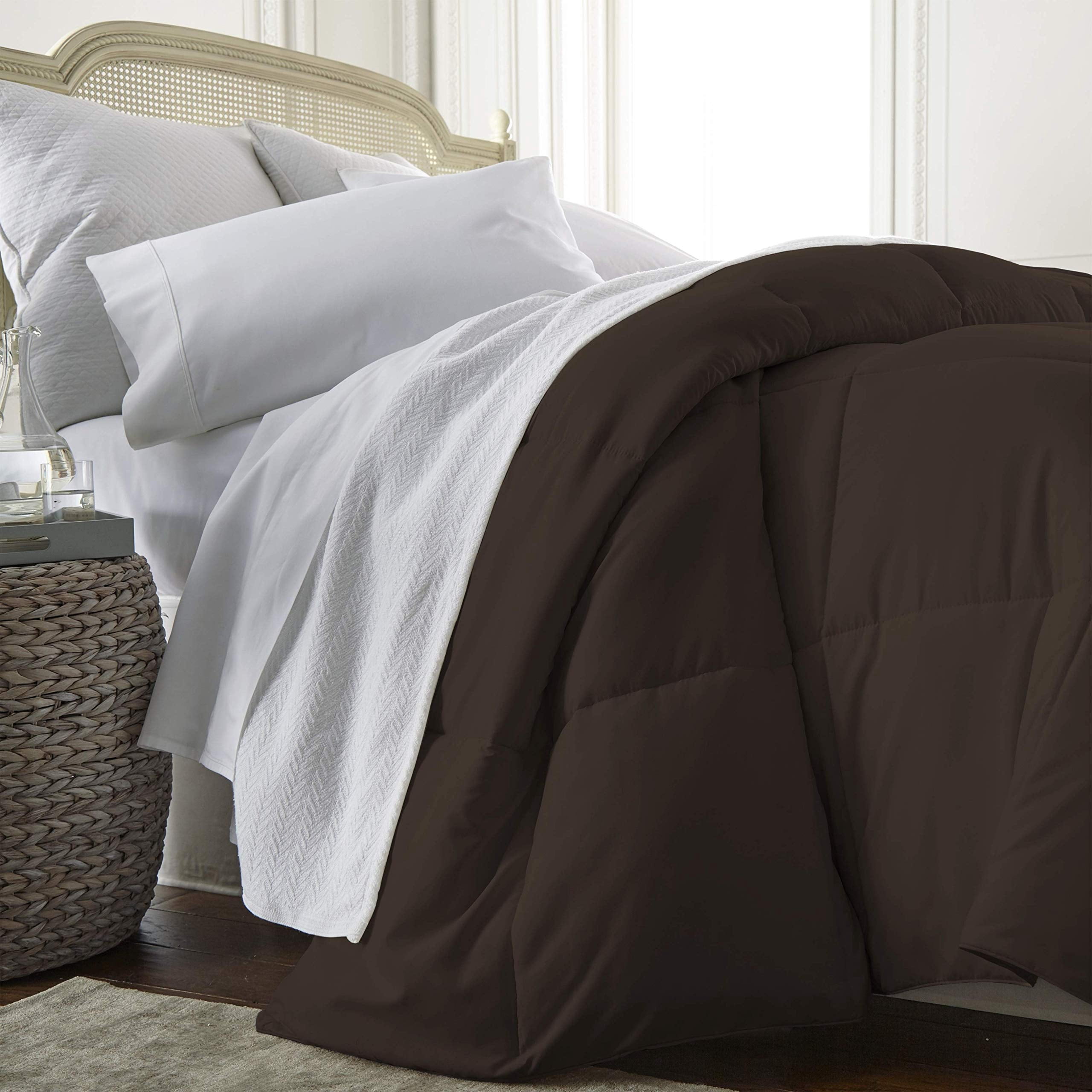Linen Market Comforter, King/California King, Chocolate
