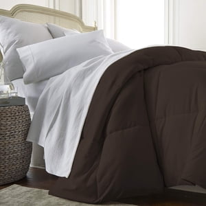 Linen Market Comforter, King/California King, Chocolate