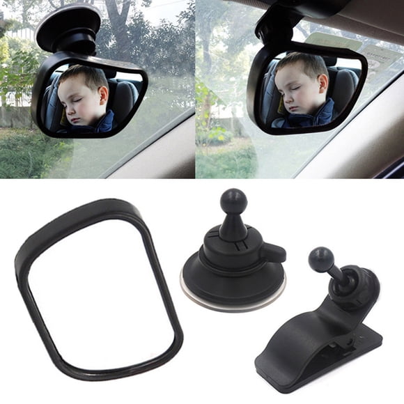 Rétroviseur de Voiture pour Bébé Incassable, Miroir de Sécurité Réglable à 360°, Surveillance du Siège Arrière pour Bébé, Installation Facile sur Pare-Brise et Pare-Soleil, Parfait pour les Parents