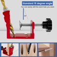thumbnail image 4 of AMERTEER Ensemble de 78 Pcs de Gabarits à Trous de Poche en Alliage d'Aluminium, Guide de Vis de Poche pour Perceuse, Gabarit de Cheville Durable pour le Travail du Bois, Positionneur de Perçage pour Trous Inclinés, Localisateur de Perçage pour la Menuiserie et le Perçage, 4 of 6