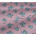 thumbnail image 5 of oneOone Viscose Jersey Fabric Floral Block Printed Fabric 1 Yard 60 Inch Wide, 5 of 5