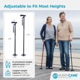 thumbnail image 4 of HurryCane Freedom Edition Folding Cane with T Handle, Red, 4 of 10