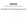 thumbnail image 2 of Transit Auto Front Rear Disc Brake Coated Caliper Drilled Slotted Rotors and Semi-Metallic Pads Kit (10Pc) for Car 2019-2020 Ford Police Responder Hybrid KCD-100389S, 2 of 11