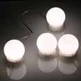 thumbnail image 4 of Zootealy Trousse de Lumières Miroir à DEL pour Coiffeuse avec 10 Ampoules, 10 Niveaux de Luminosité Réglables et 3 Modes d'Éclairage, Guirlande Lumineuse Miroir USB pour Table de Maquillage, 4 of 5
