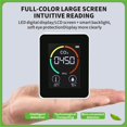 thumbnail image 4 of 2X Temperature & Humidity Meter, Air Quality Monitor, CO2 Detector, 3-In-1 Digital Air Pollution Carbon Dioxide Detector,2 x Air Quality Analyzer 2 x USB Cable 2 x User Manual,White, 4 of 7