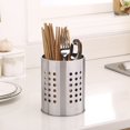 thumbnail image 4 of Stainless Steel Utensil Holder Kitchen Utensil Cutlery Stand Rack Drainer, 4 of 7