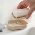 thumbnail image 2 of WRKEKC Portable Soap with Drainage Tray - Compact and Lightweight Design - Suitable for Bathroom,Travel,and Kitchen - Made from Strong Plastic - Easy to Clean and Store - Keeps Soap Dry and Organized, 2 of 6