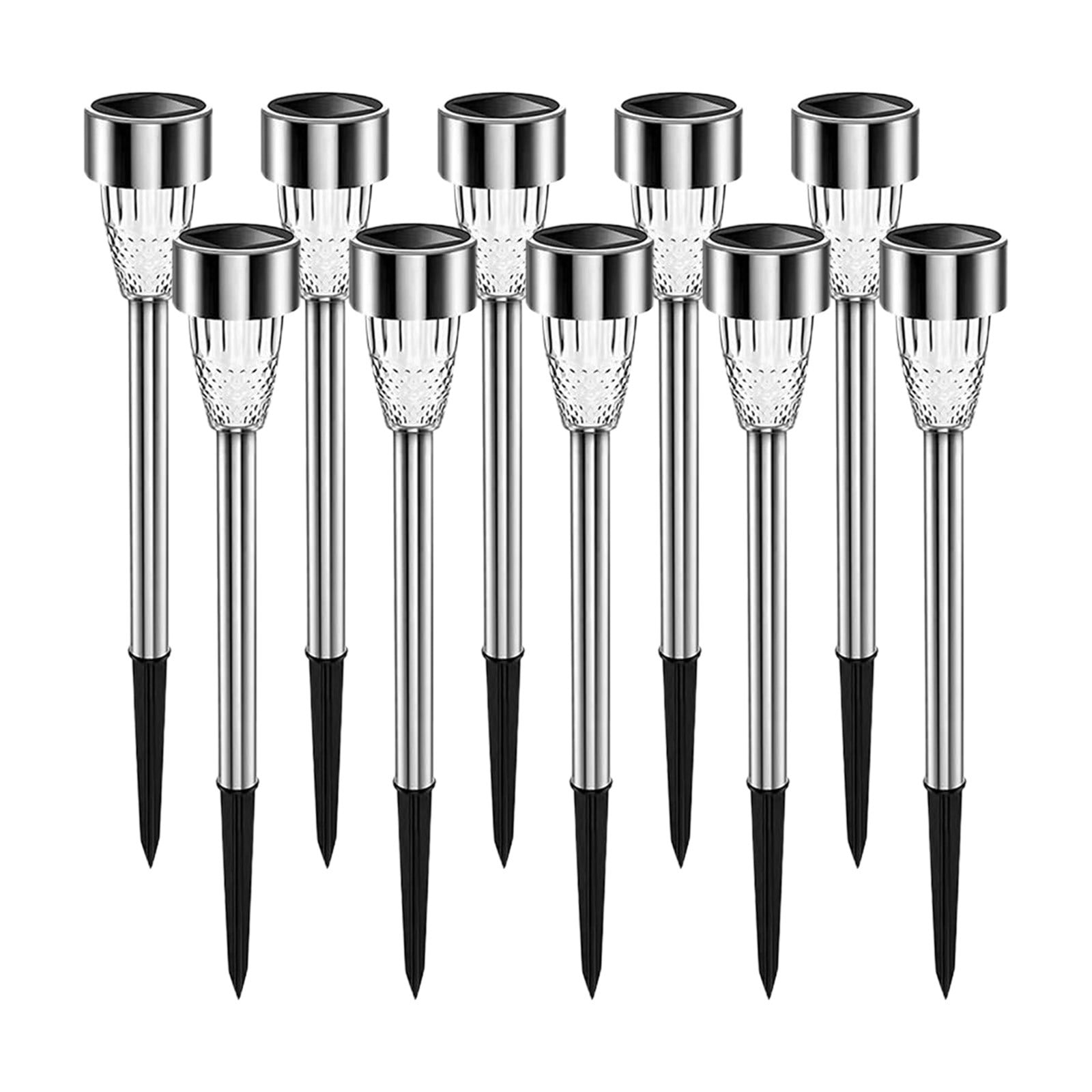 Solar Lights Outdoor Solar Lights Outdoor,Solar Lights Outdoor Waterresitant Led Lighting Solar Powered Outdoor Lights Solar Garden Lights for Patio Yard White Light Warm Light Colored Light 10Pack