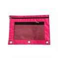 thumbnail image 1 of Cartable en Tissu à Oeillets B5 Sac de Rangement de Bureau pour Dossiers avec Trois Trous et Double Fermeture Éclair Trousse, 1 of 4
