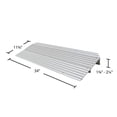 thumbnail image 4 of Rampe de Seuil de Mobilité en Aluminium à Ressort Argenté de 2-1/4 Po de Hauteur pour Fauteuils Roulants, Trottinettes et Chaises Électriques, 4 of 4