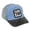 Grey_001, variant on Aocisk Kids Unisex Baseball Cap with Leather Emblem Adjustable Backstrap for Toddler Outdoor Daily Wear Grey One Size
