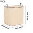 thumbnail image 2 of Openpig Striped Clothing Storage Bag Household Large Capacity Clothing Sorting Box Cotton Quilt Storage Bag Moving Packing Bag, 2 of 2