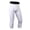 White, variant on asjyhkr Mens 3/4 Compression Pants Gym Basketball Athletic Leggings Sports Running Spandex Base Layer