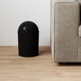 thumbnail image 2 of Loft 5 Litre (1.2 Gallon) Swing Top Mini Trash Can, Black, 2 of 3