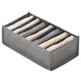 thumbnail image 2 of Jeans Storage Box Non-Woven Fabric Clothes Drawer Organizer Visible Gray Clothes Divider Box Space-Saving Storage Container for Clothes Jeans Underclothes T-Shirt Closet Wardrobe, 2 of 10