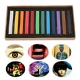 thumbnail image 4 of Colorful Chalk Set, Fluorescent Crayons Disposable Hair Dying Rod Painting Chalk Set Painting Crayons for Chalkboards Signs Windows  Glass Mirrors, 4 of 7