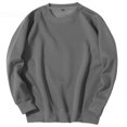 thumbnail image 2 of Viluyesy Chandail Ras du Cou pour Hommes à Manches Longues pour Hommes Extensible Doux Léger Chandail à Enfiler Décontracté Plein Air Mode Chandail de Base Gris Foncé 3TG, 2 of 3