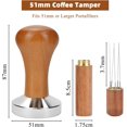 thumbnail image 2 of 2Pcs 51mm Coffee Tamper Stirrer Set, Espresso Tamper with Stainless Steel Base for Expresso Machine, Espresso Accessories for Coffee Lovers, 2 of 6