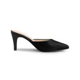 thumbnail image 3 of BLISSFUL STEP Mules à Talons Aiguilles à Bout Pointu pour Femmes Noires 7, 3 of 8