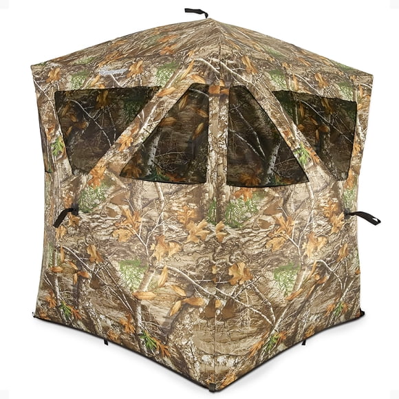 Ameristep Aveugle de Chasse au Sol à Déploiement Rapide pour 2 Personnes Care Taker, RealTree