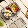 thumbnail image 4 of RRJ Boîte à Lunch Isolée en Acier Inoxydable, Boîte Bento Compartimentée pour Travailleurs de Bureau et Études, Contenant Alimentaire Thermique Étanche avec Séparateur de Riz pour Préparation de Repas, Bureau, Étude, Pique-Nique, 4 of 6