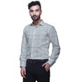 thumbnail image 3 of BESTMAN Formal Shirts For Men Slim Fit Printed Full Sleeve Shirts For Men, 3 of 5