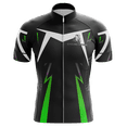thumbnail image 1 of Chandail de Cyclisme pour Homme Noir Vert Blanc - 6TG, 1 of 3