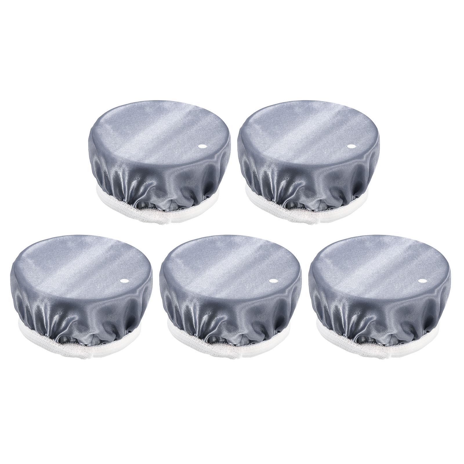 Unique Bargains 5 Pcs Chouchou en Satin pour Protection contre l'Alcool, Bleu Denim