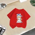 thumbnail image 5 of GDREDA Vêtements Fille Enfant Filles Mignon Graphique Col Rond Manches Courtes Tee Été Décontracté T-Shirt Mignon Filles Hauts d'Été Rouge,8-9 Ans, 5 of 5