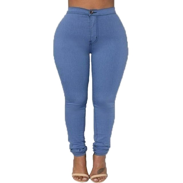 Pantalon Long Ajusté Taille Haute Extensible pour Femmes, Coupe Crayon