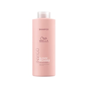 Wella INVIGO Blonde Recharge Color Refreshing Shampoo for Cool Blondes, 1L