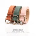 thumbnail image 2 of Youkk 1/2/3/5 Womens Belt With Alloy Buckle Heads And Finely Crafted Edging Available In Multiple Colors green 1 Pc, 2 of 6