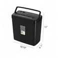 thumbnail image 3 of Moustache 5-Sheet Desktop Cross Cut Paper Shredder, Portable Auto Paper, CD and Credit Card Shredder with 2.38-Gallon Basket, 3 of 4