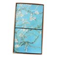 thumbnail image 1 of Abbracc Notepad Jotter Notebook Office School Journal, Two Inner Core, PU Cover #4 Apricot tree, 1 of 9