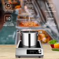 thumbnail image 4 of WeChef 3500W Commercial Electric Induction Cooker Cooktop Burner Stove Stainless Steel, 4 of 10